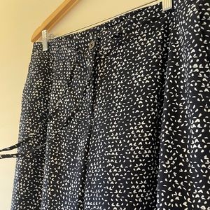 Willi Smith Navy Cropped/Ankle Pants